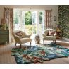 Tapis rectangle floral moderne laine Robin's Wood