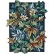 Tapis rectangle floral moderne laine Robin's Wood