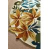 Tapis rond floral moderne laine Robin's Wood