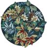 Tapis rond floral moderne laine Robin's Wood
