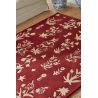 Tapis moderne effet 3D floral laine tufté main Woodland