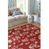 Tapis moderne effet 3D floral laine tufté main Woodland