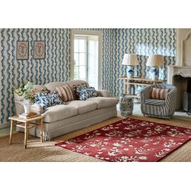 Tapis moderne effet 3D floral laine tufté main Woodland