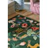 Tapis moderne laine poils ras floral Forest Of Dean