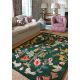 Tapis moderne laine poils ras floral Forest Of Dean