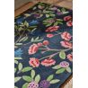 Tapis rectangle laine floral moderne Foraging