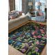 Tapis rectangle laine floral moderne Foraging