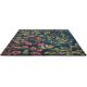 Tapis rectangle laine floral moderne Foraging