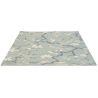 Tapis effet 3D laine et viscose tufté main floral design Anthea