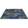 Tapis moderne tufté main laine floral Rain Forest