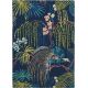 Tapis moderne tufté main laine floral Rain Forest