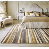 Tapis moderne laine et viscose rayé tufté main Elsdon