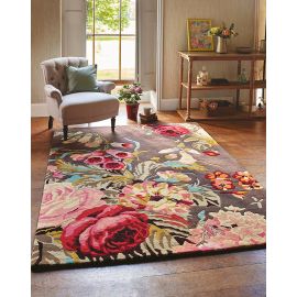 Tapis laine rectangle floral moderne Stapleton Park