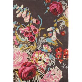 Tapis laine rectangle floral moderne Stapleton Park