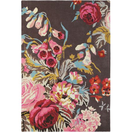 Tapis laine rectangle floral moderne Stapleton Park