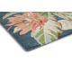 Tapis laine floral tufté main design Dahlia & Rosehip