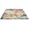 Tapis laine floral tufté main design Dahlia & Rosehip