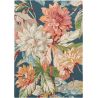 Tapis laine floral tufté main design Dahlia & Rosehip