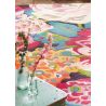 Tapis floral tufté main laine moderne Dahlia & Peony