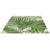 Tapis floral laine moderne tufté main Manila