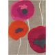 Tapis design laine tufté main floral Poppies