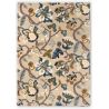 Tapis tufté main laine et viscose floral design Amanpuri