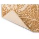 Tapis laine effet 3D tufté main floral design Cantaloupe