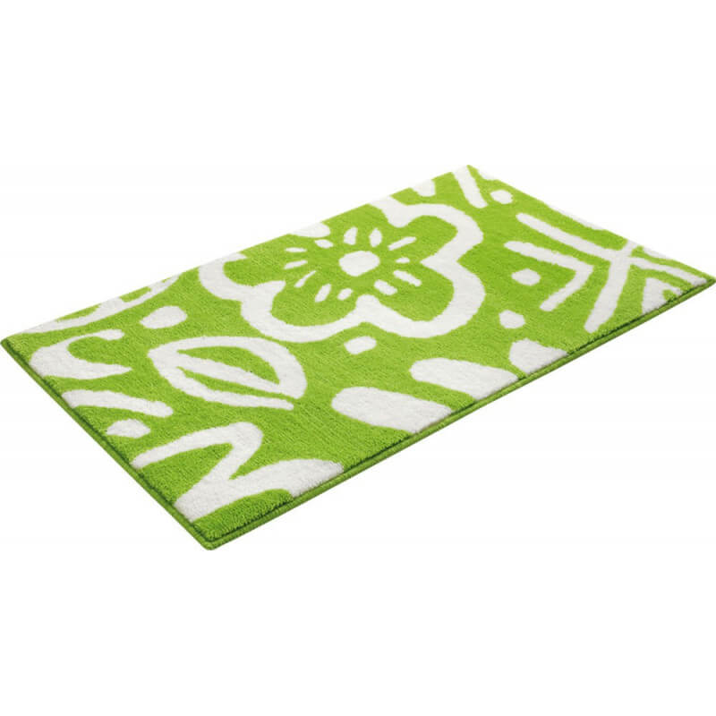 Tapis Floral tapis floral pour salle de bain vert cool flower esprit home Tapis Floral tapis floral pour salle de bain vert cool flower esprit home