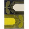 Tapis laine moderne tufté main floral Striped Tulip