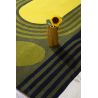 Tapis laine moderne tufté main floral Striped Tulip