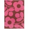 Tapis laine effet 3D tufté main floral moderne Sprig Stem