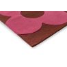 Tapis laine effet 3D tufté main floral moderne Sprig Stem