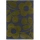 Tapis laine effet 3D tufté main floral moderne Sprig Stem