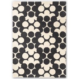 Tapis moderne floral laine tufté main laine Puzzle Flower