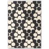 Tapis moderne floral laine tufté main laine Puzzle Flower