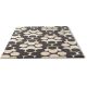 Tapis moderne floral laine tufté main laine Puzzle Flower