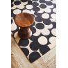 Tapis moderne floral laine tufté main laine Puzzle Flower