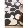 Tapis moderne floral laine tufté main laine Puzzle Flower