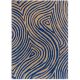 Tapis laine tufté main courbe moderne Decor Groove