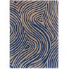 Tapis laine tufté main courbe moderne Decor Groove