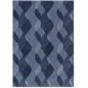 Tapis moderne courbe laine tufté main Decor Riff