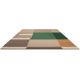 Tapis géométrique laine design tufté main Decor Bass