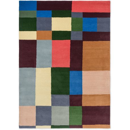 Tapis tufté main graphique laine moderne Decor Beat