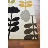 Tapis laine tufté main design floral poils ras Cut Stem