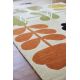 Tapis laine tufté main design floral poils ras Cut Stem