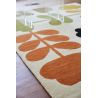 Tapis laine tufté main design floral poils ras Cut Stem