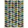 Tapis tufté main floral laine design poils ras Multi Stem