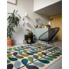 Tapis tufté main floral laine design poils ras Multi Stem