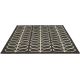 Tapis laine tufté main poils ras design floral Linear Stem Slate