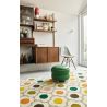 Tapis laine tufté main design floral Spot Flower